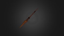 Dwarven Spear Lowpoly