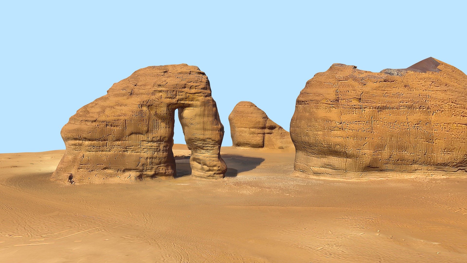 Elephant Rock Mountain, Saudi Arabia 3d model