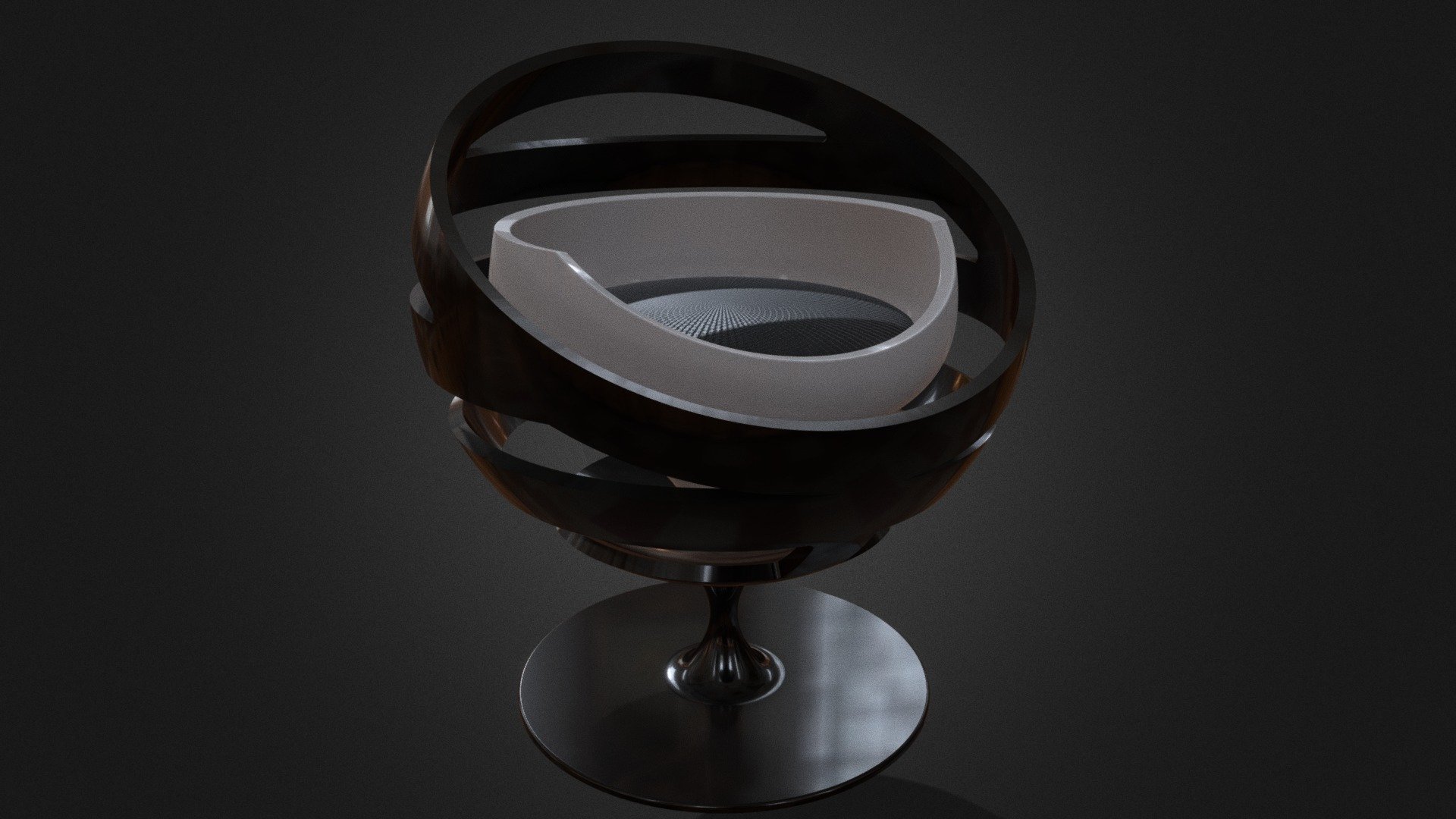 Sphere chair design 3d model