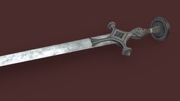 Kayamkulam Sword Low Poly PBR