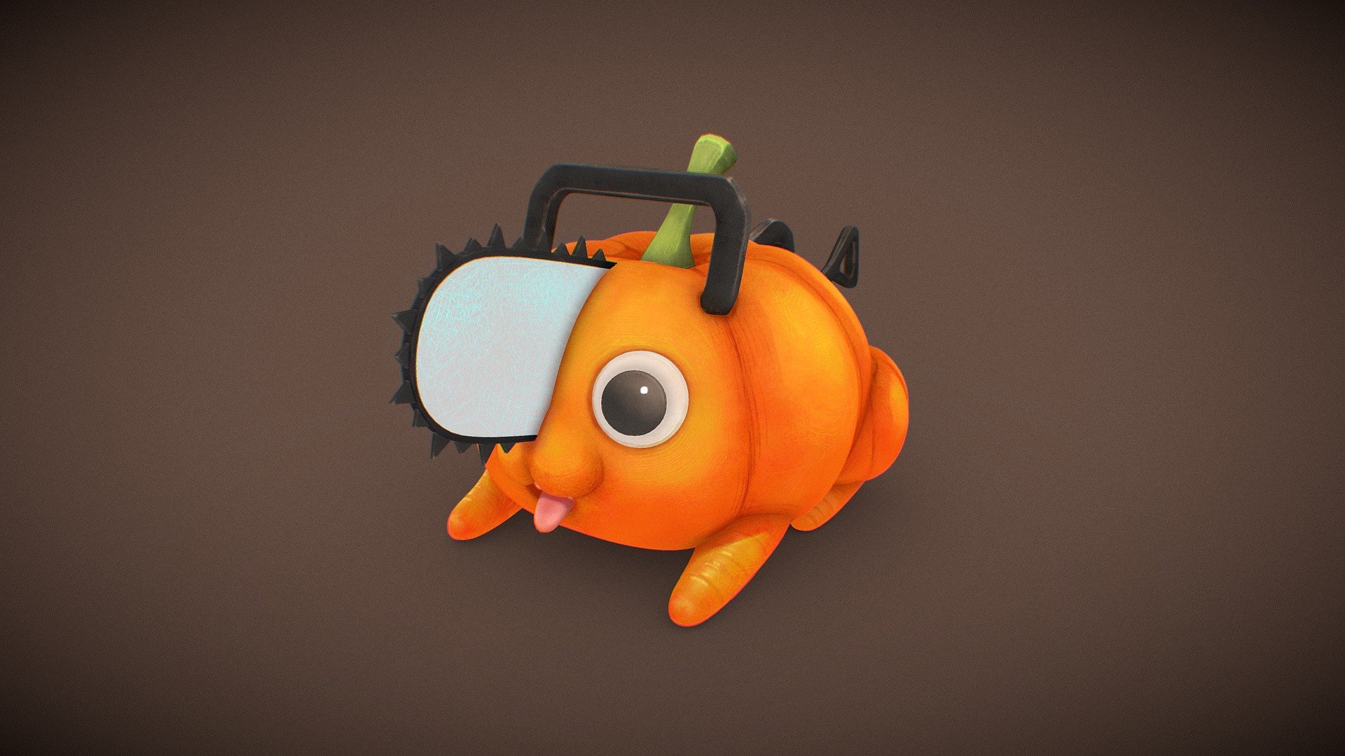 Pochita Pumpkin 3d model