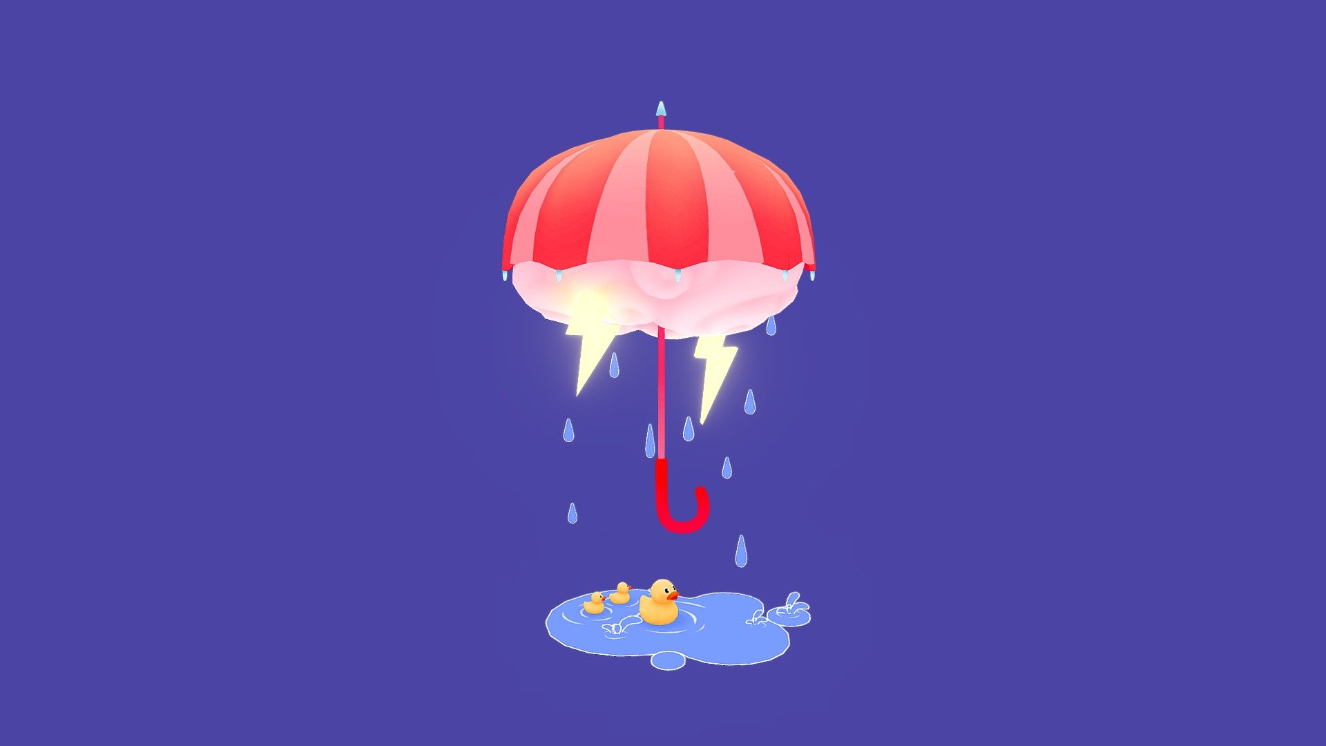 Rainy Days 3d model