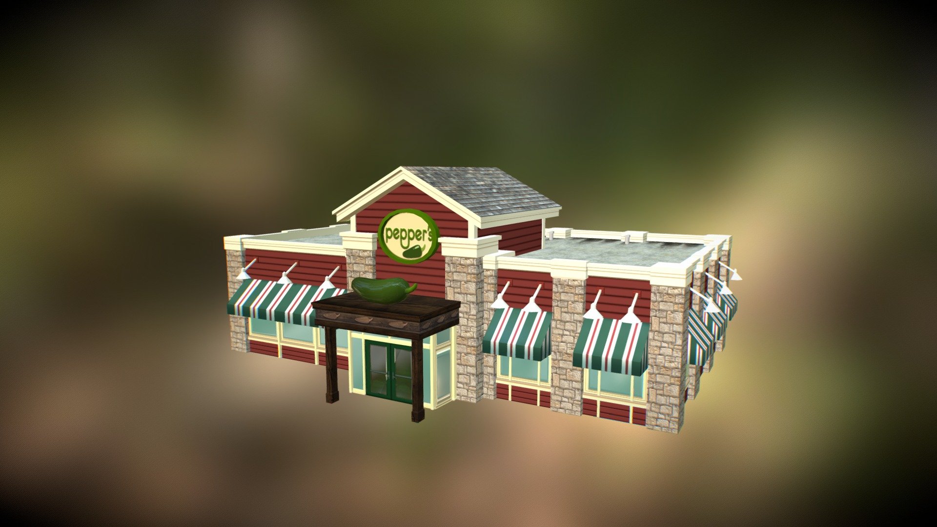 Peppers Restaurant 3d model