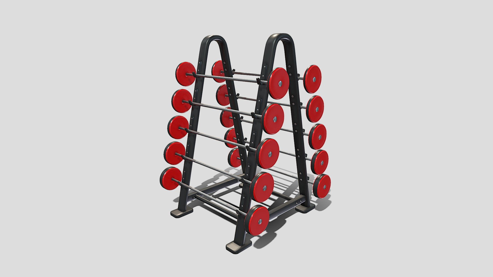 Barbell Rack Double 3d model