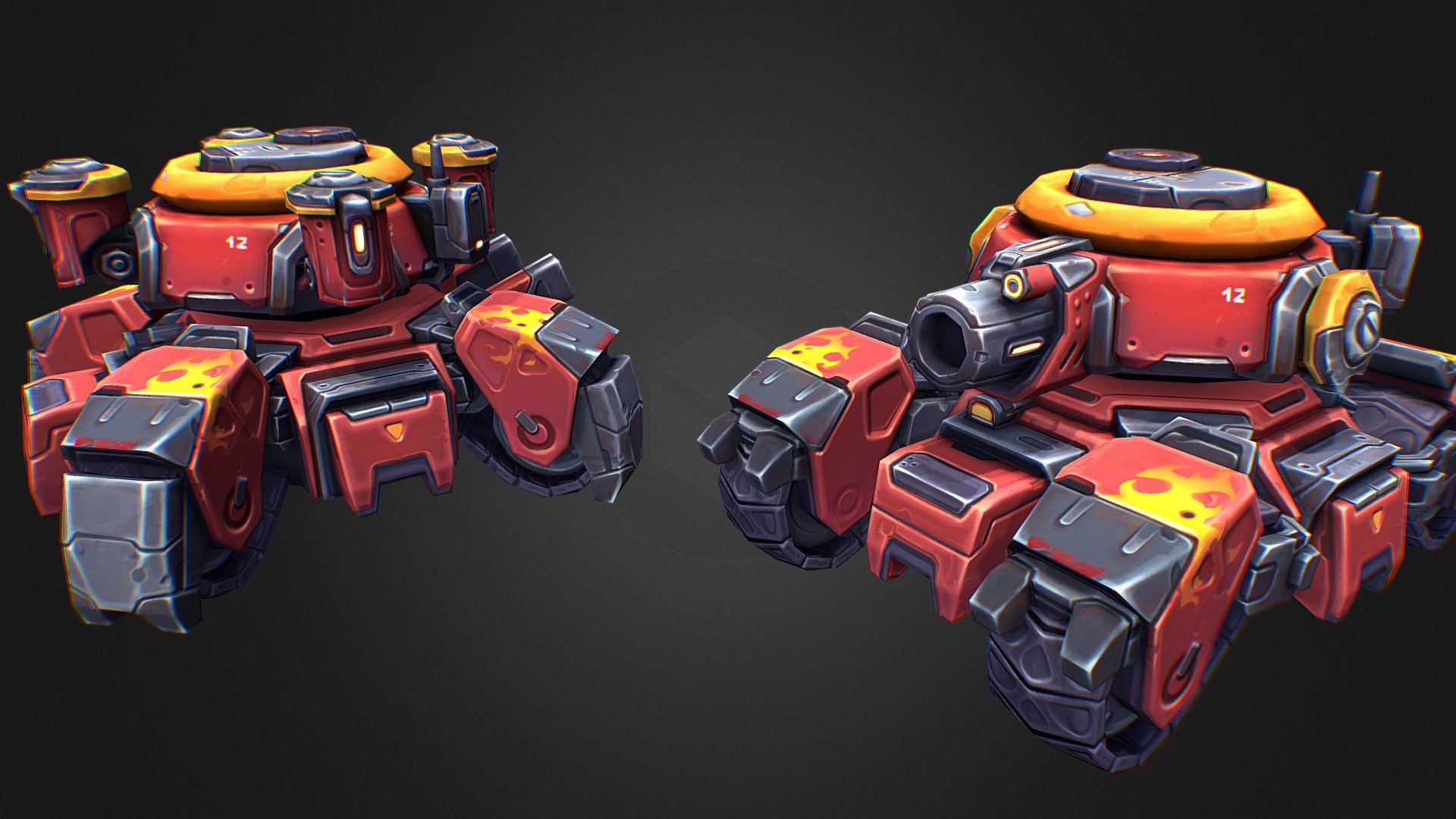 Tank 016 Two 3d model