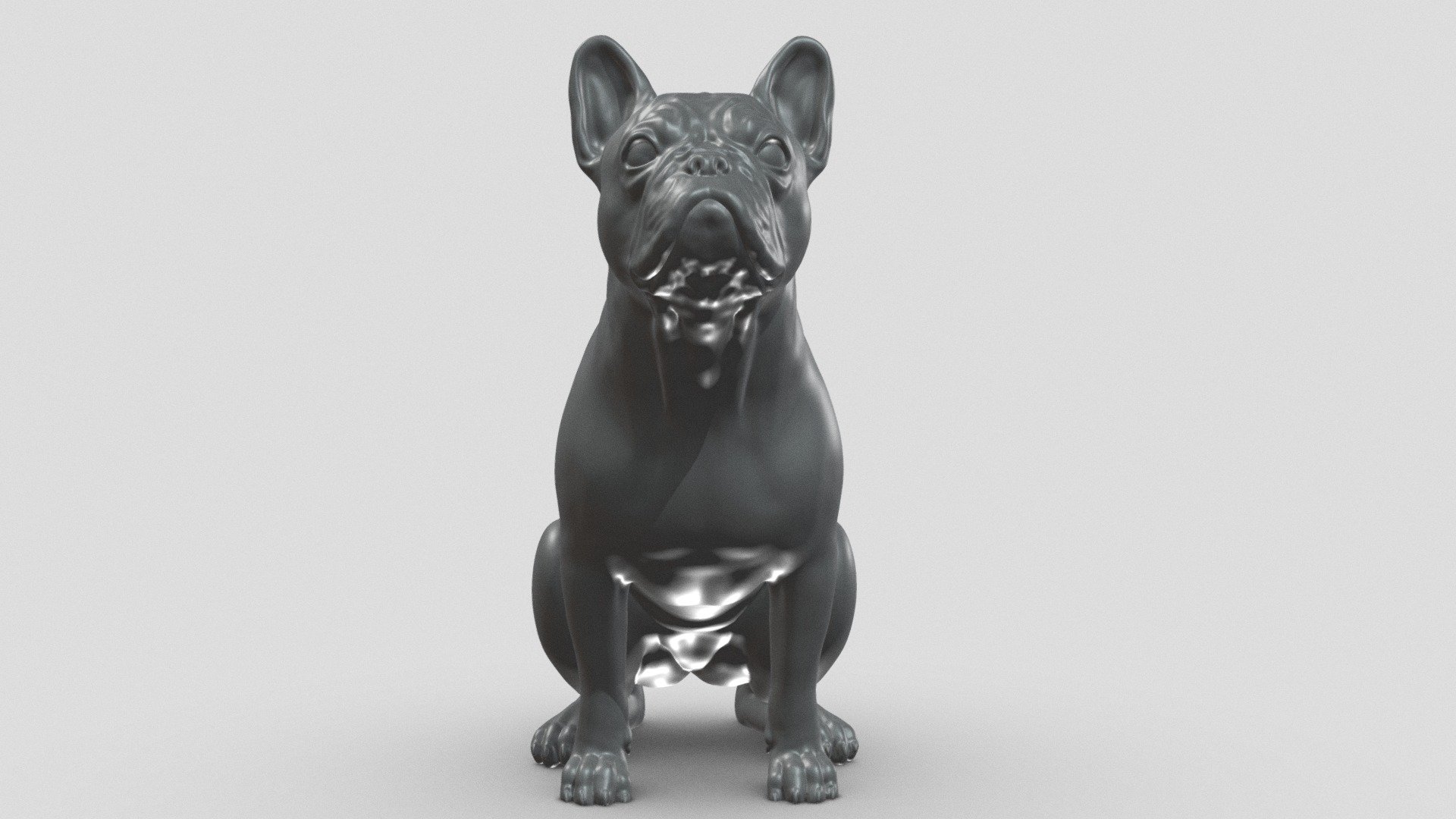 French Buldog V2 3D print model 3d model