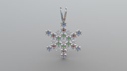 JVJEWEL-Circular Stars Pendant