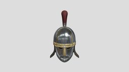 Medieval helmet bearded mask