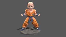 Krillin Low Poly PBR