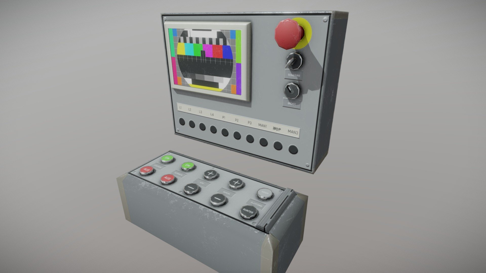 Ride Control Panel 3d model