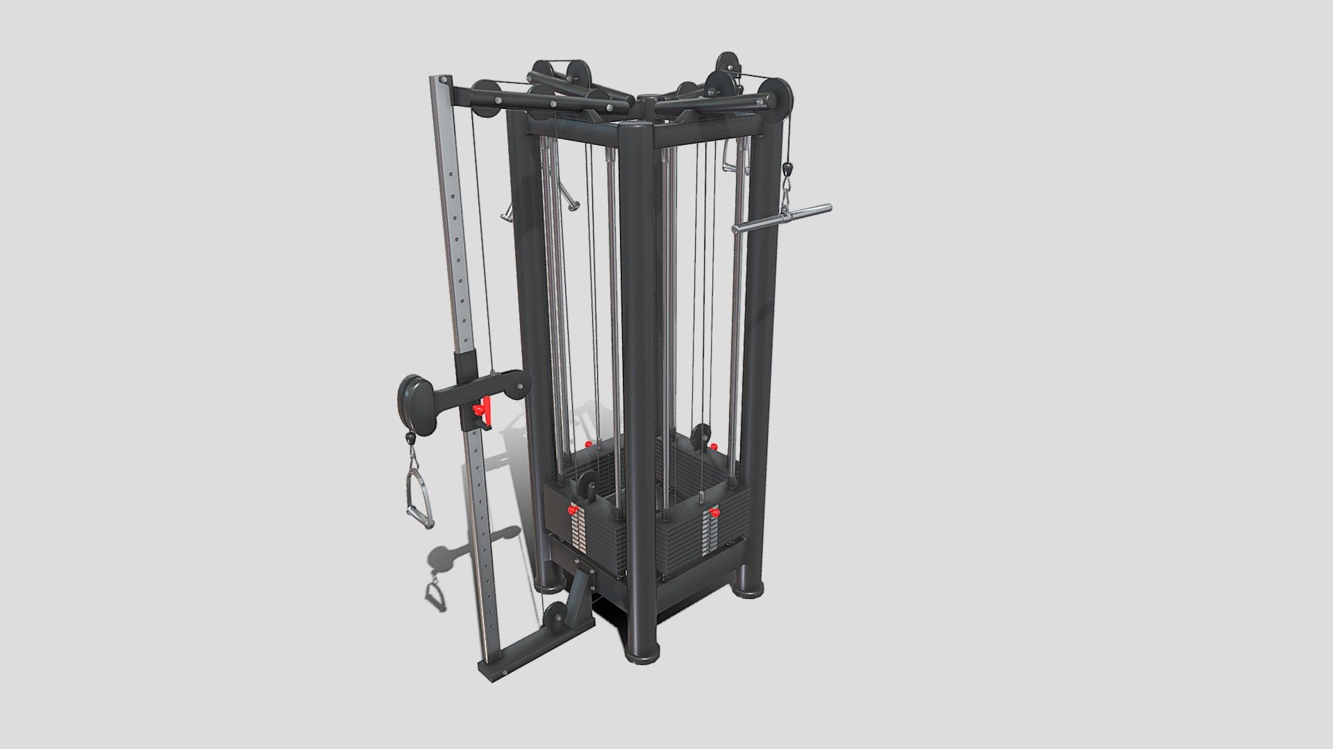 4 Station Multi Gym 3d model