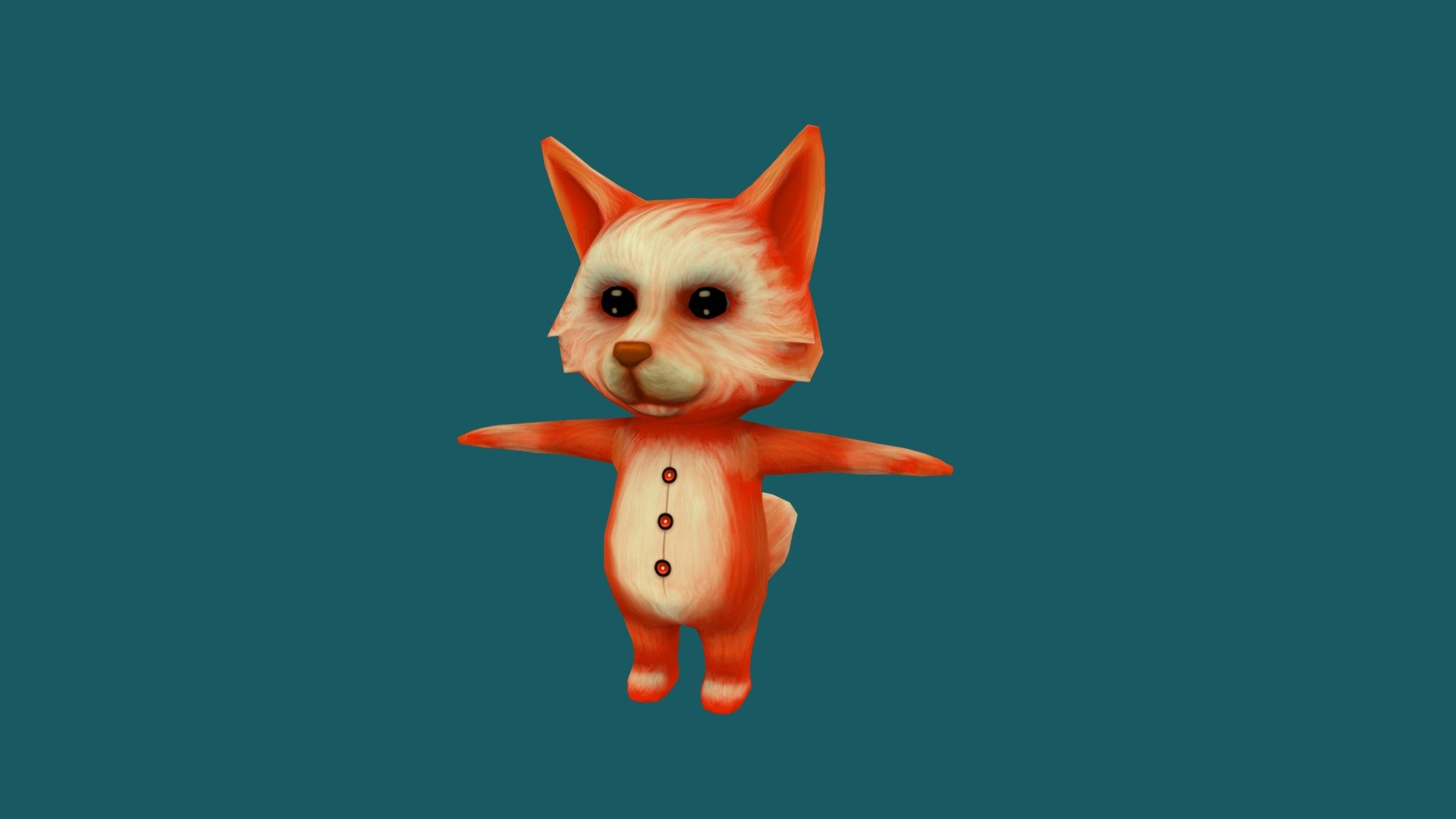 Fox 3d model