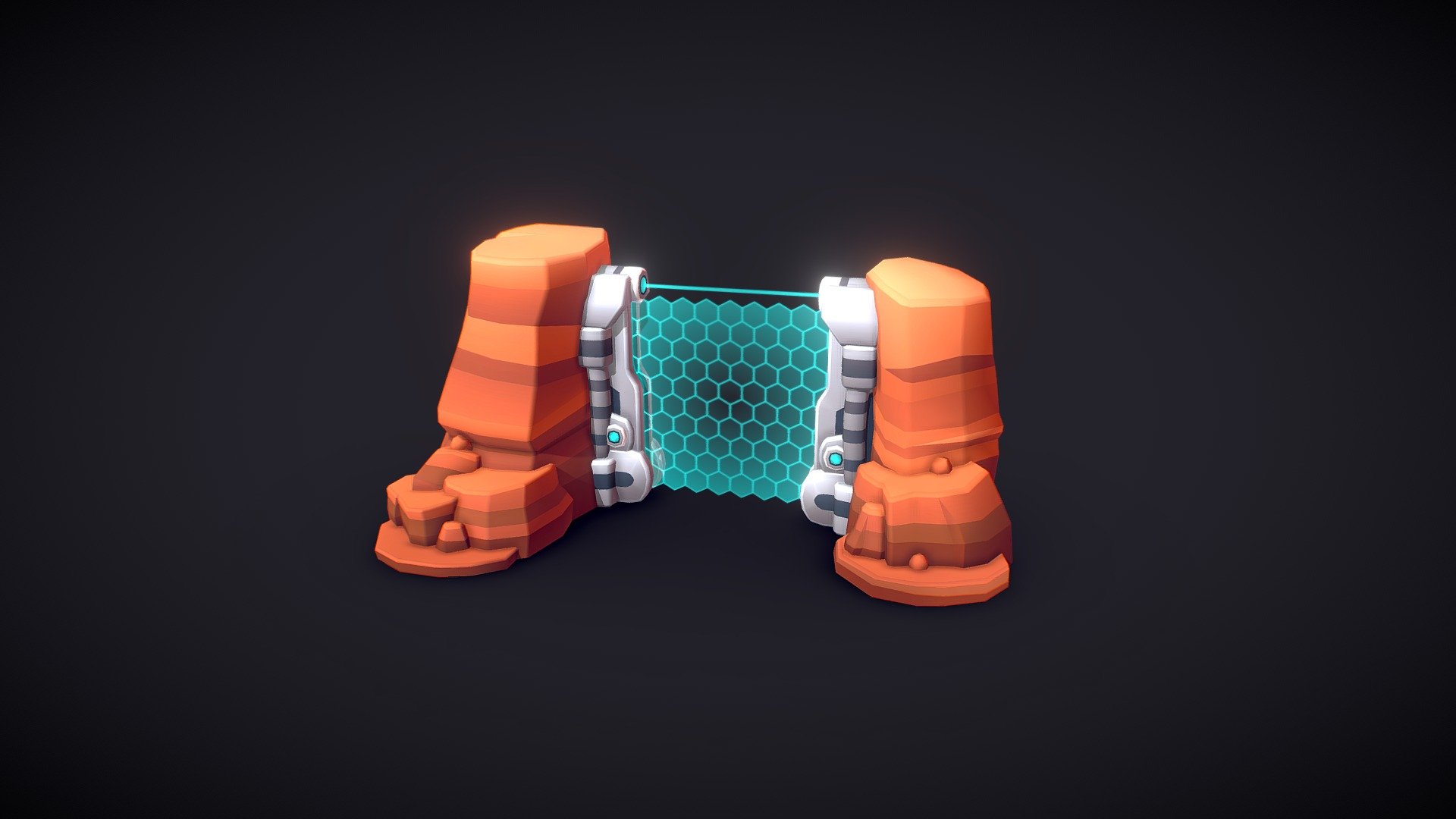 Canyon Gate 3d model