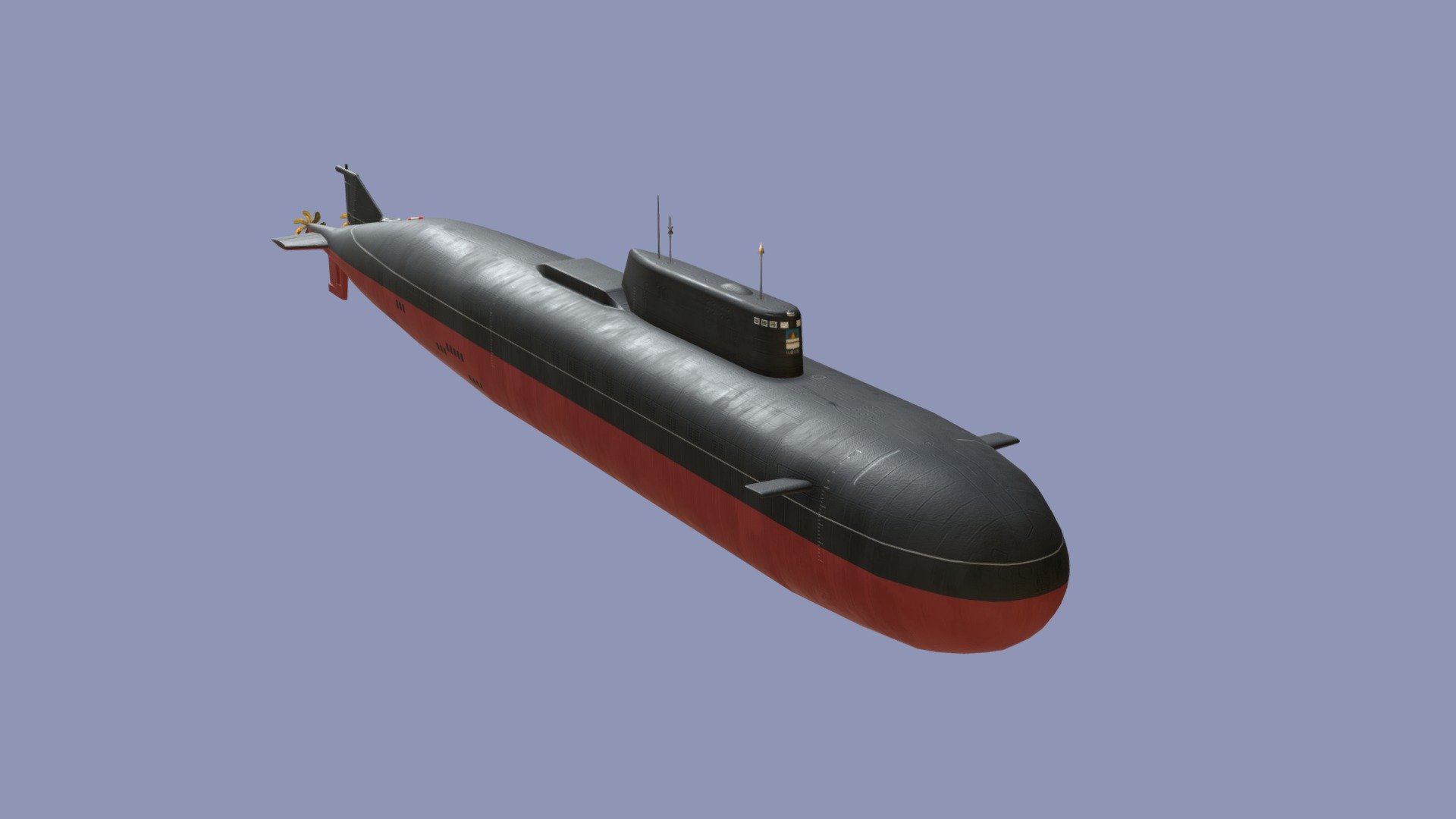 Submarine projekt 949A (Oskar-II) 3d model