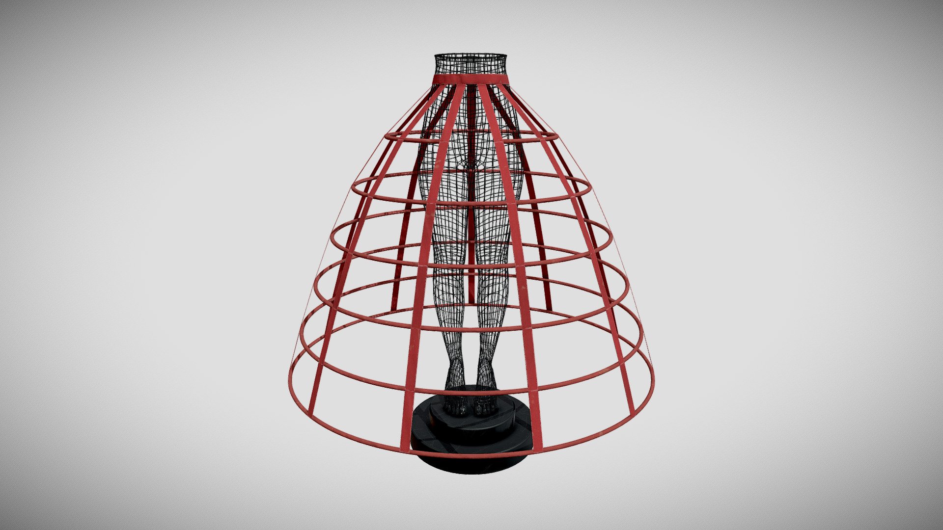 Crinoline (1860, 6 hoops) 3d model