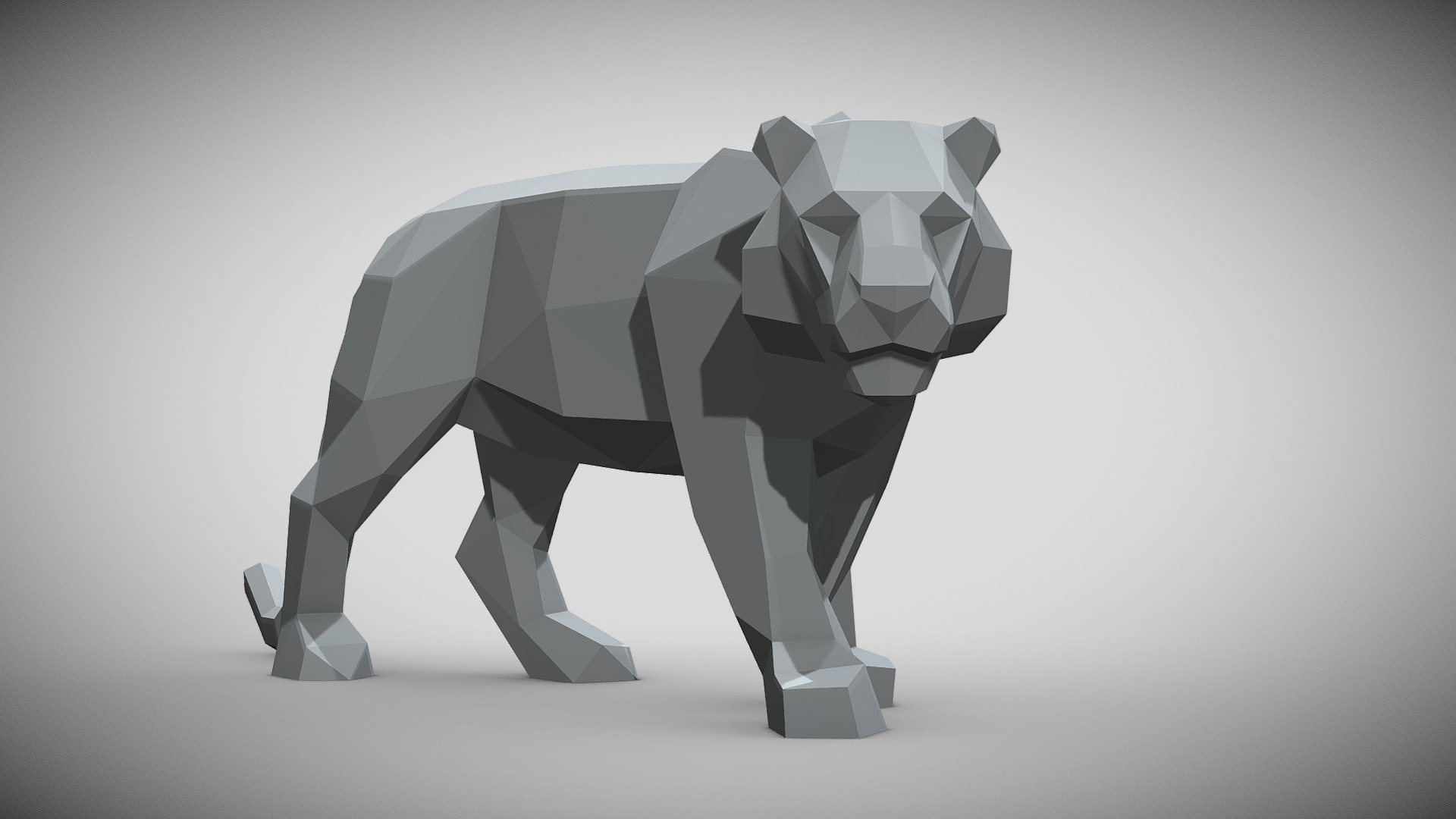 Tiger metal 3d model