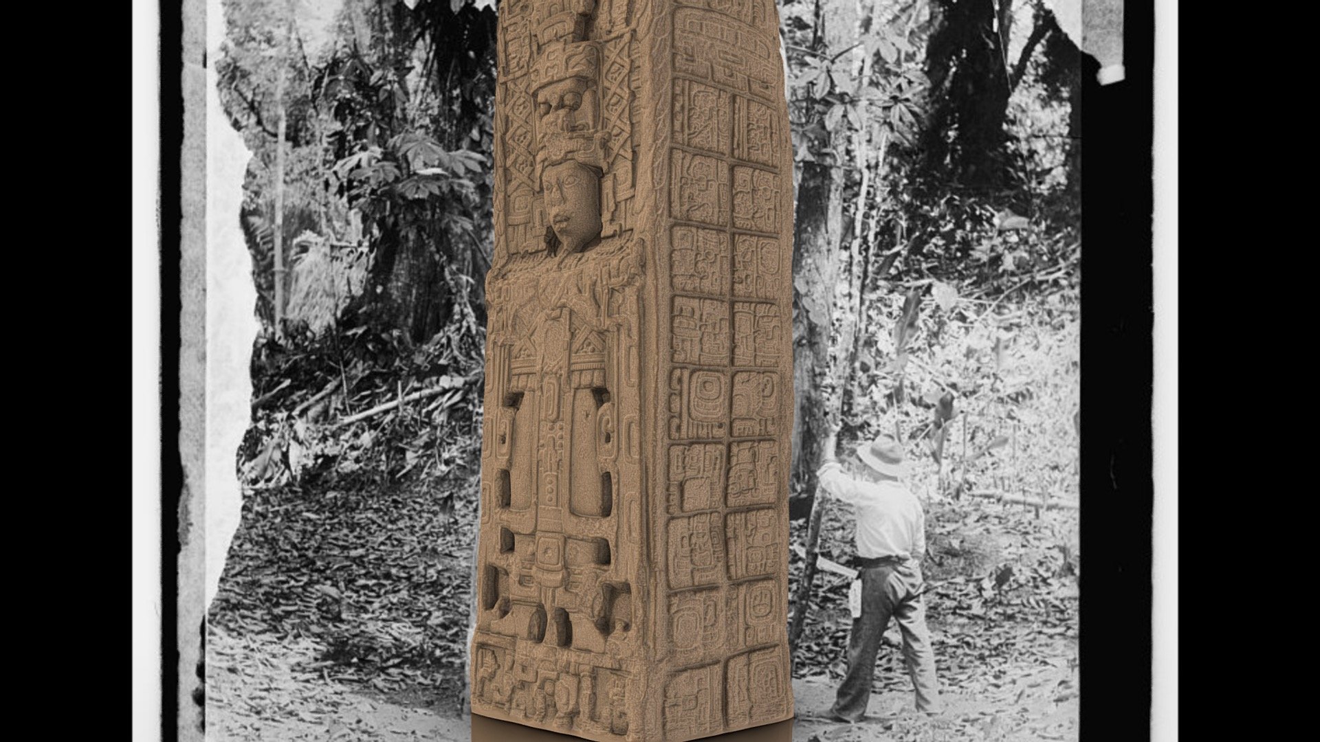 Quiriguá  Stela A 3d model