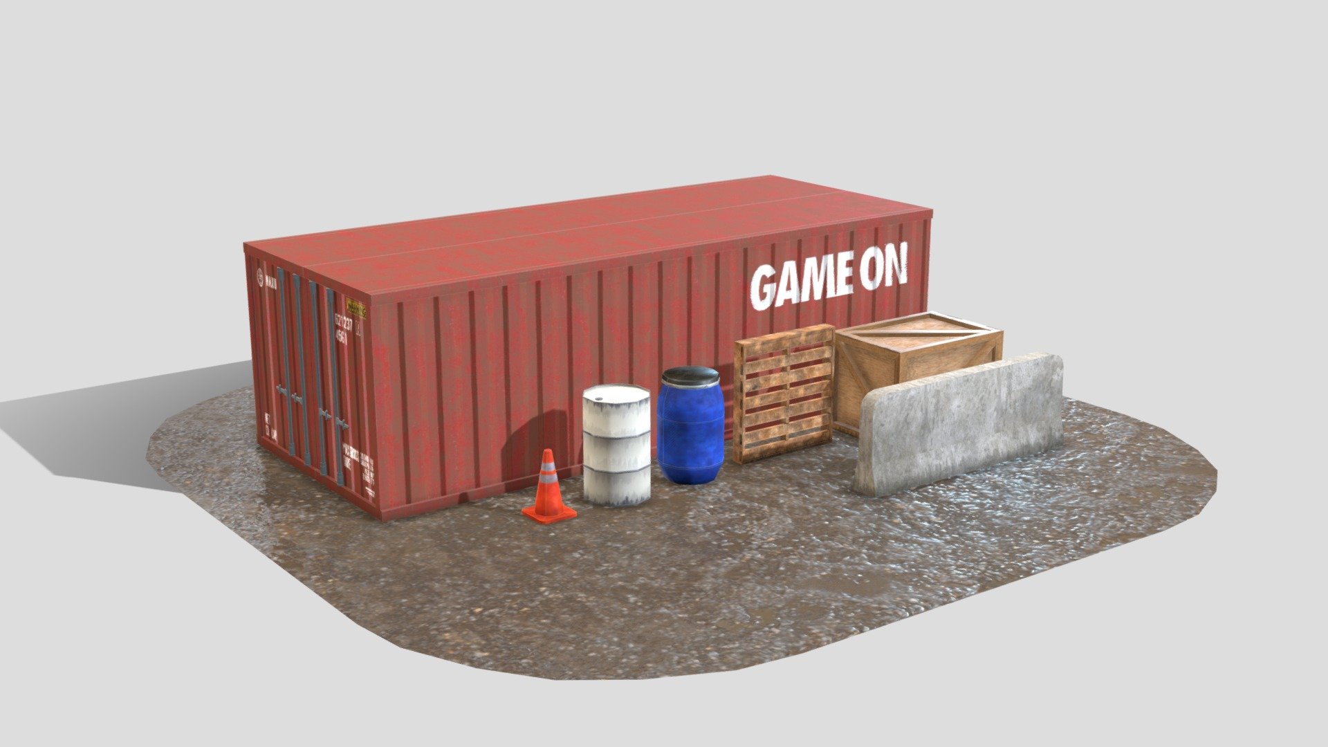 CODM Inspired Map Props 3d model