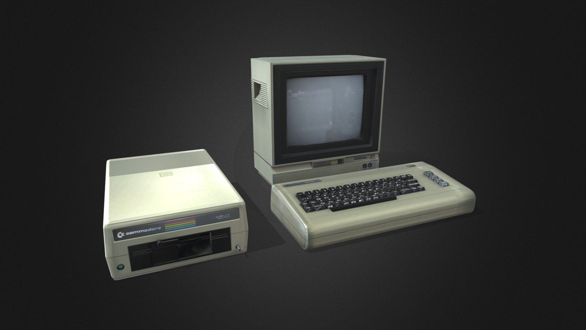 Commodore 64 3D Low Poly 3d model