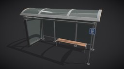 Stylized Bus Stop