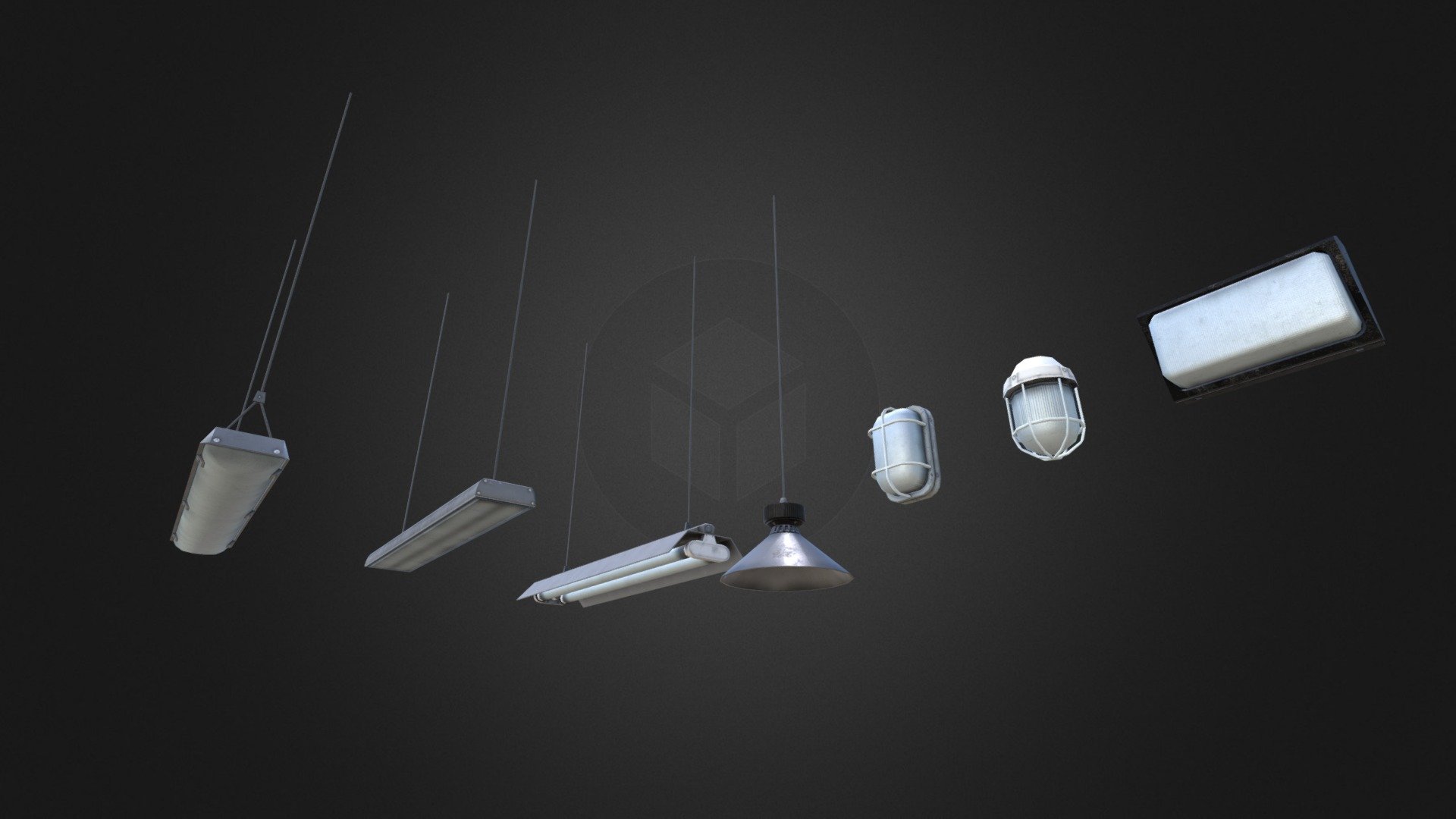 Lamps Set #1 3d model