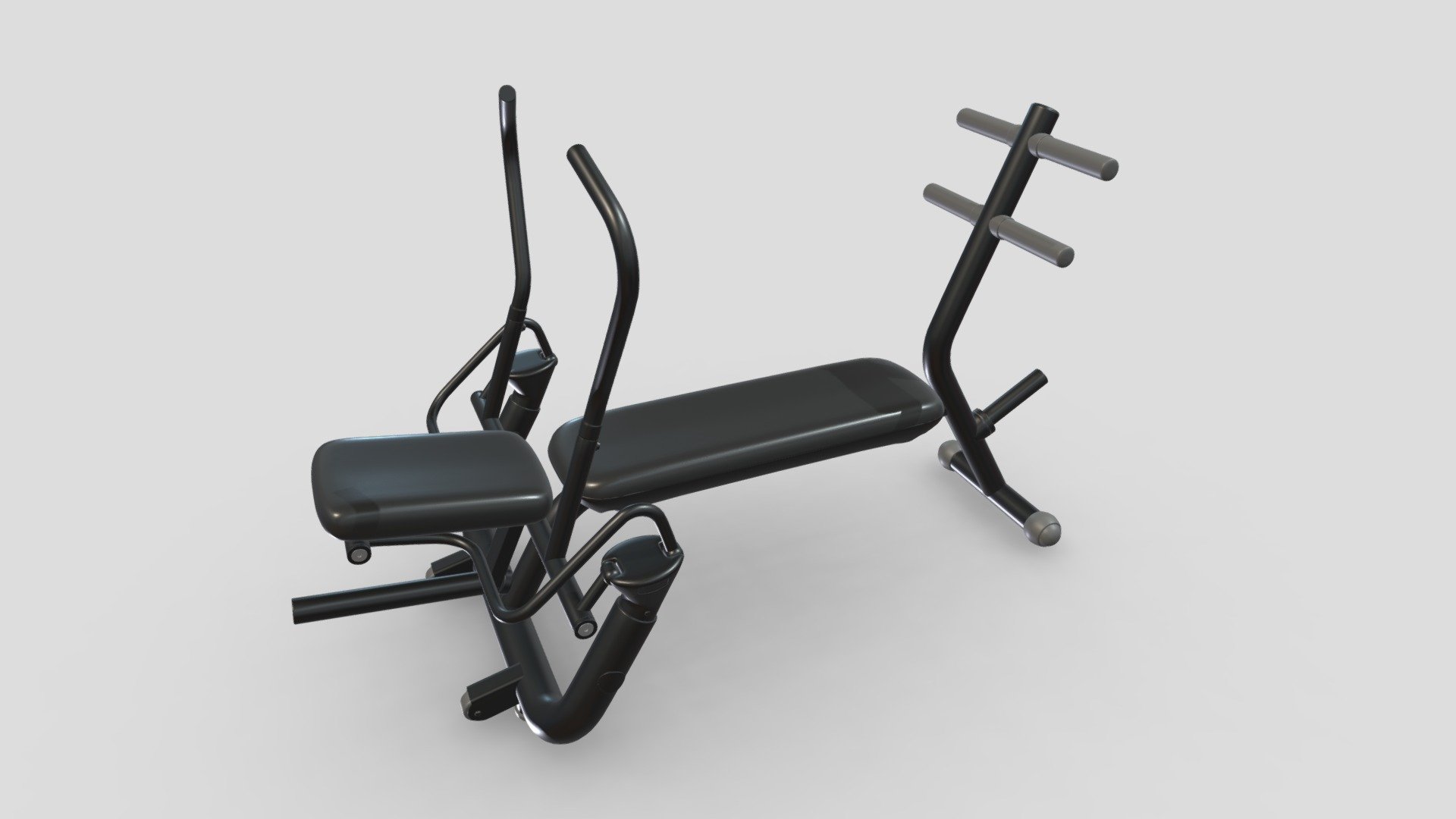 Technogym Element AB Workout Crunch Bench 3d model