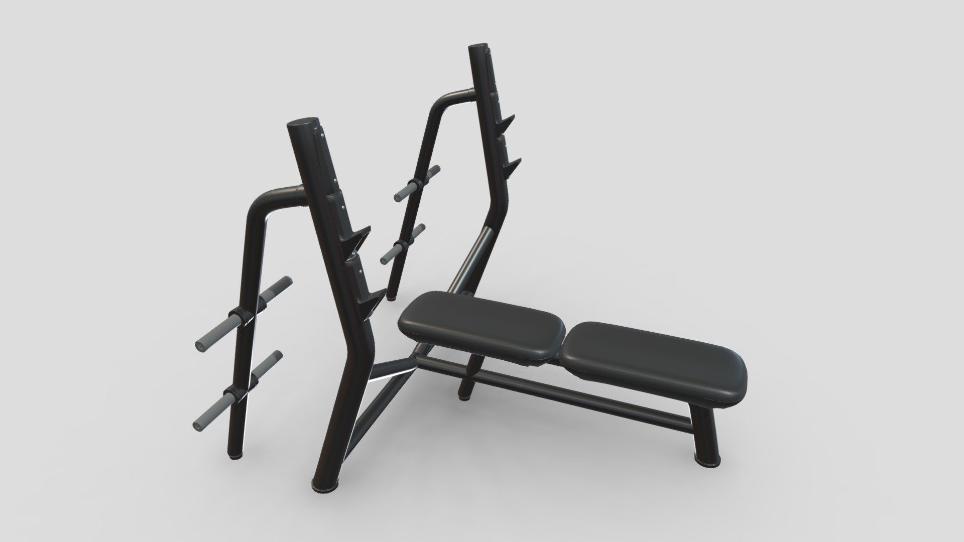 Technogym Element Horizontal Bench 3d model