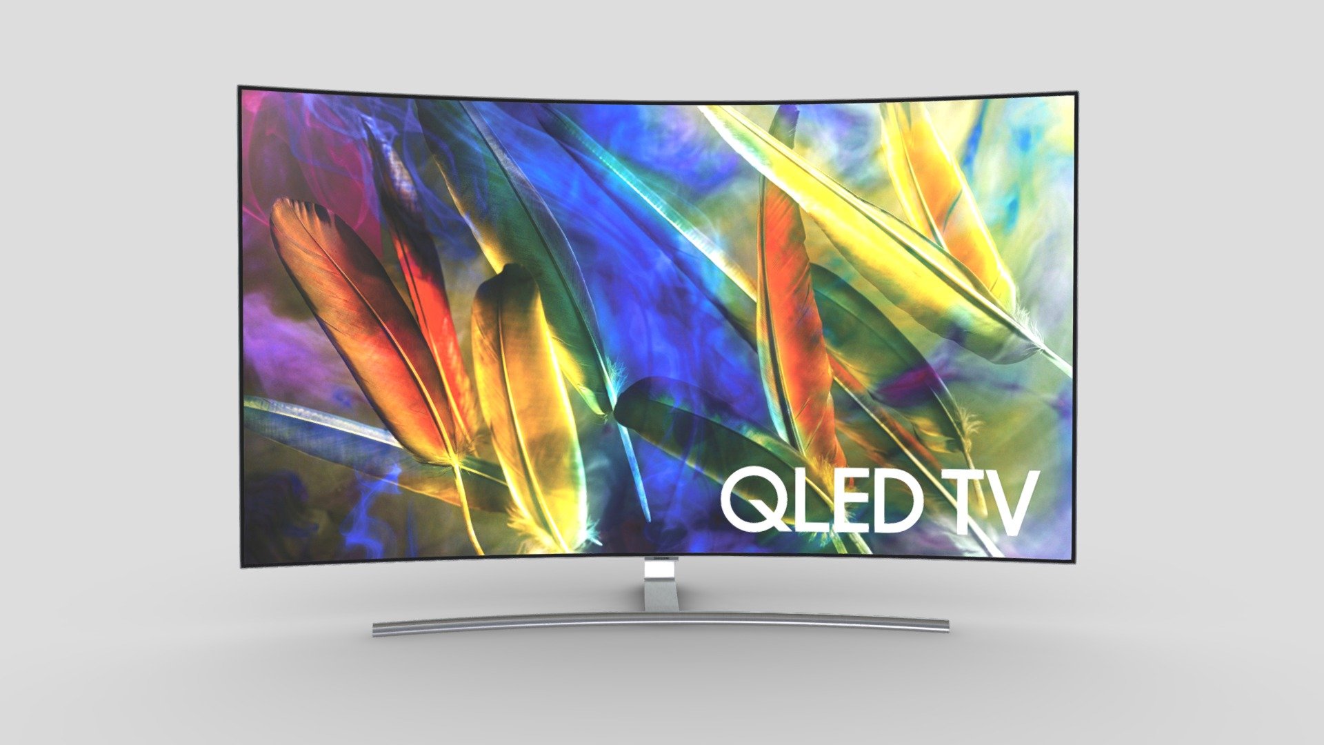 Samsung Q7C 55 Inch Curved QLED 4K TV 3d model