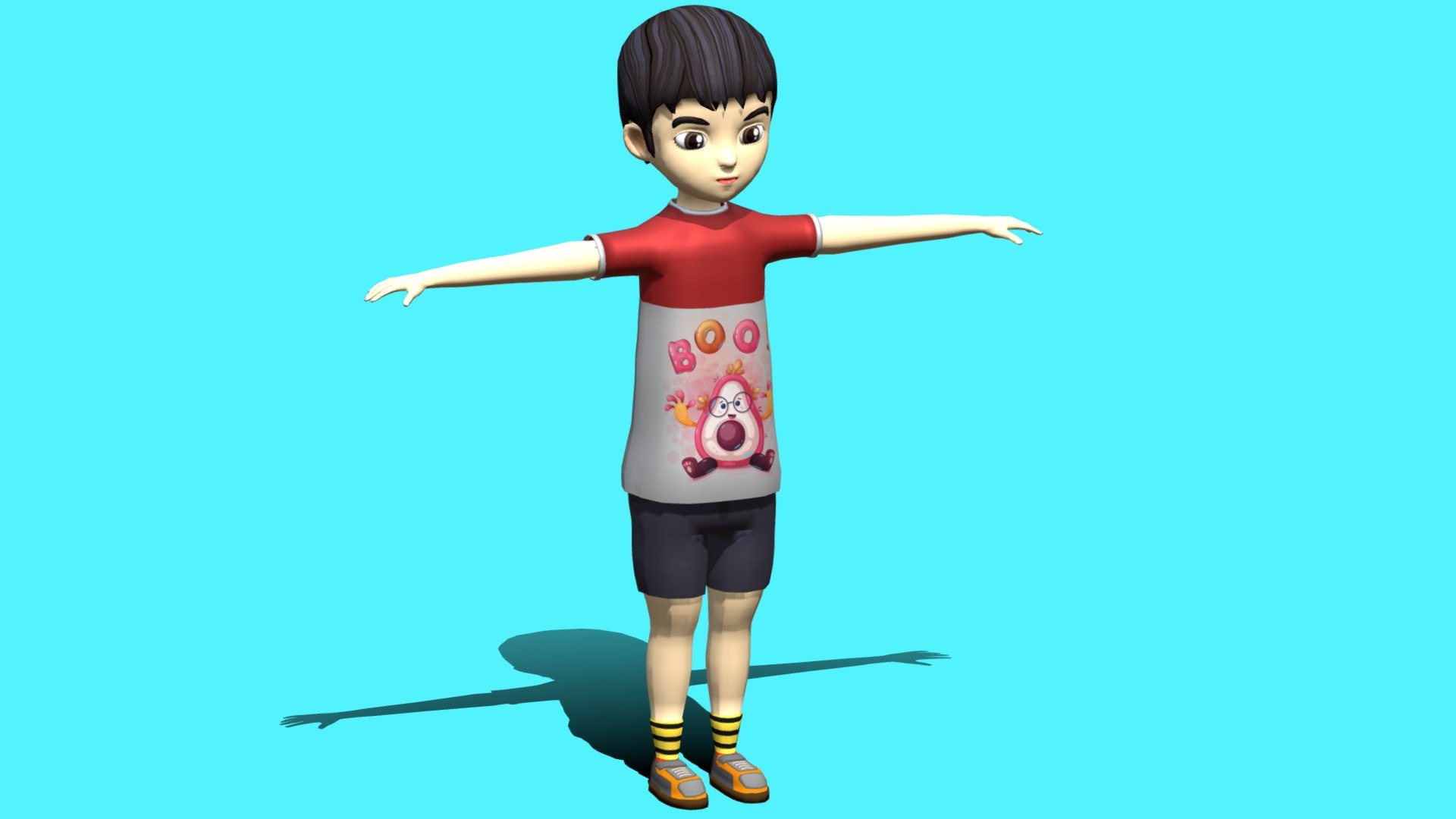 Young Boy 3d model