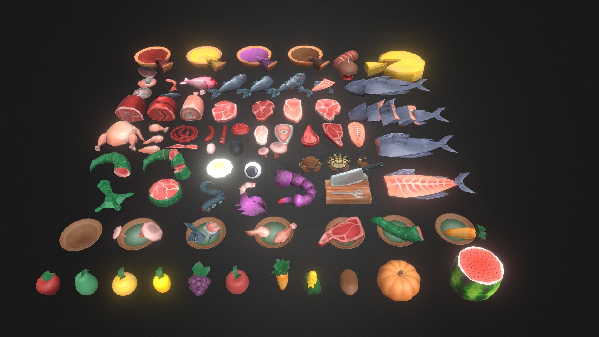 Comida 3d model