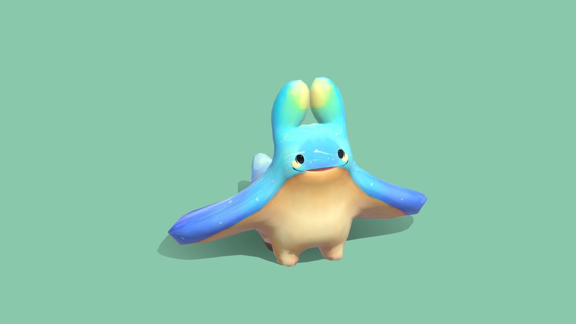 Mantabu cute fanart 3d model