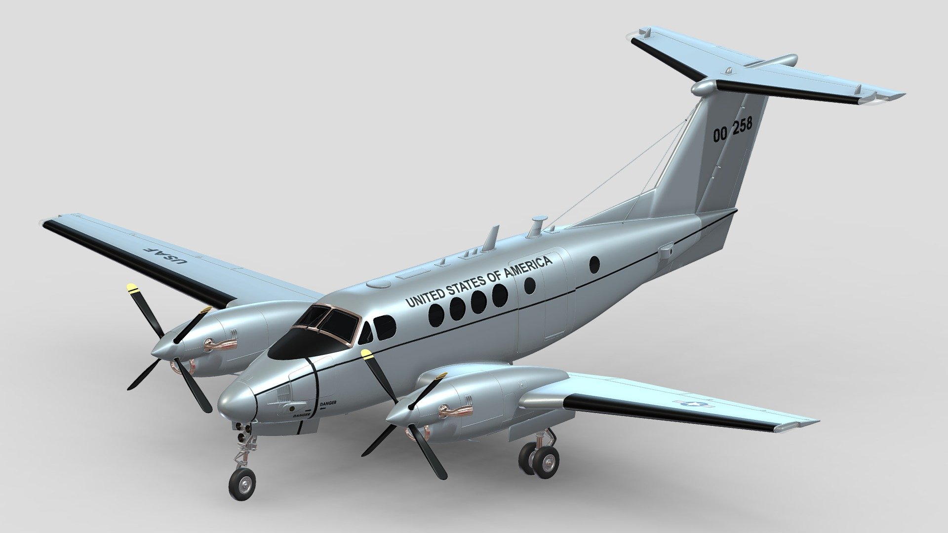 C-12 Huron 3d model