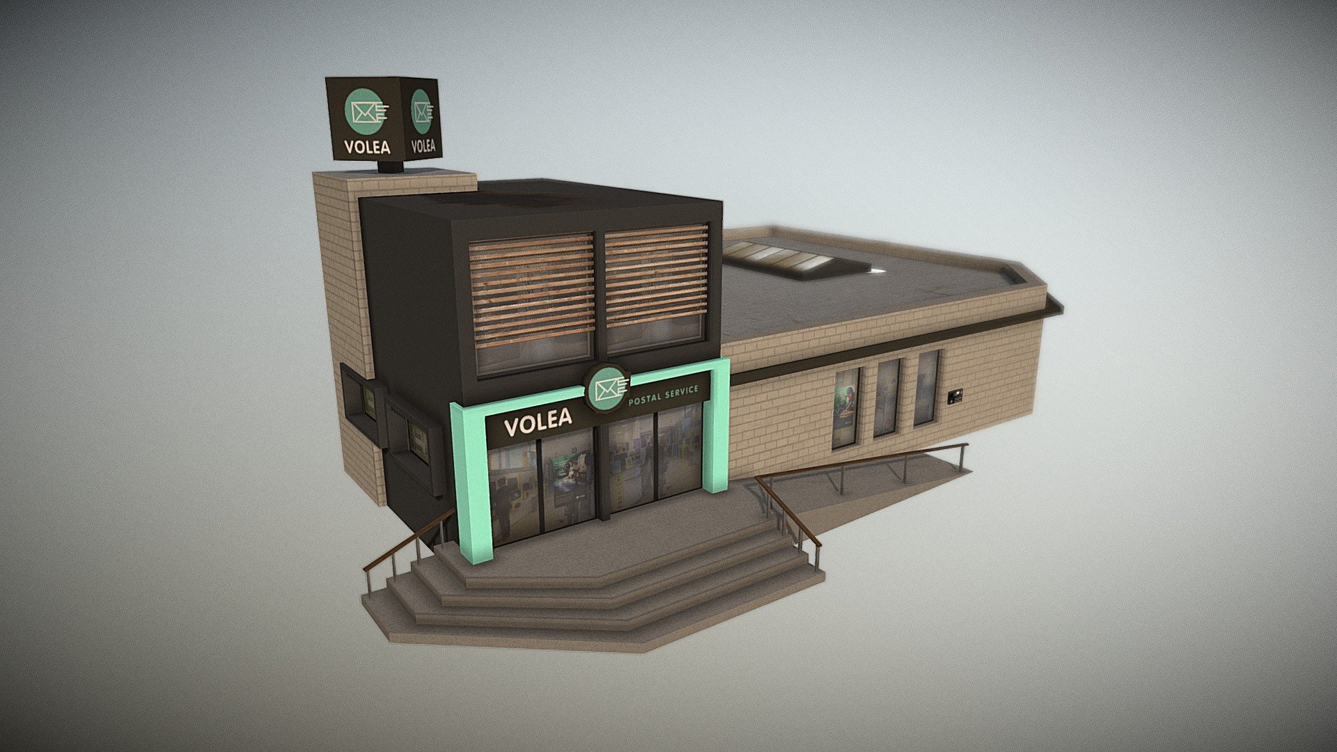 Volea post office 3d model