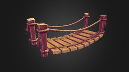 Hand-Painted Rope Bridge