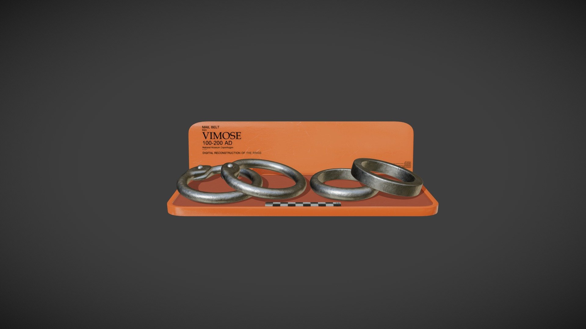 Belt from Vimose: 3D reconstruction 3d model