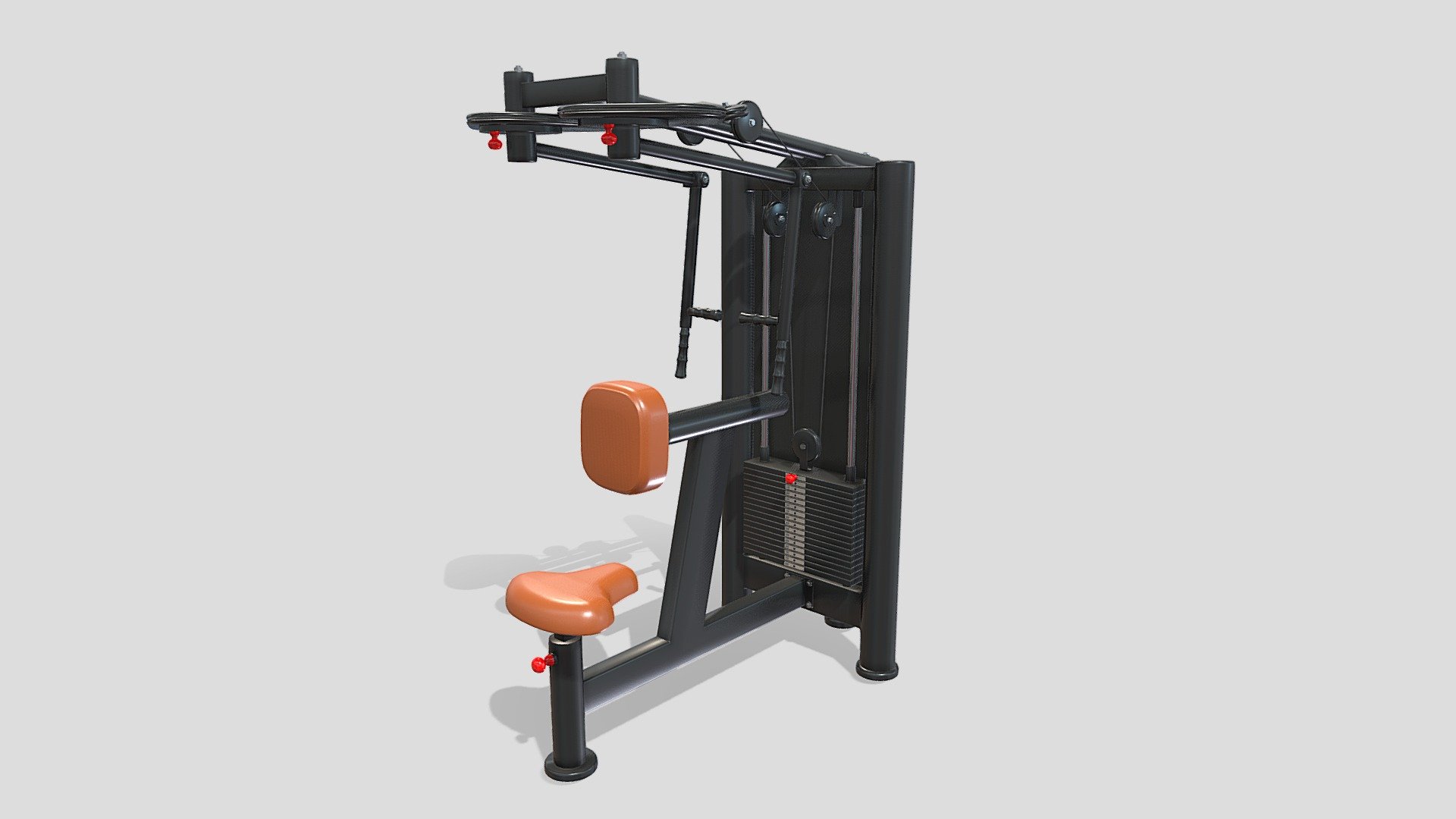 Back swing machine 3d model