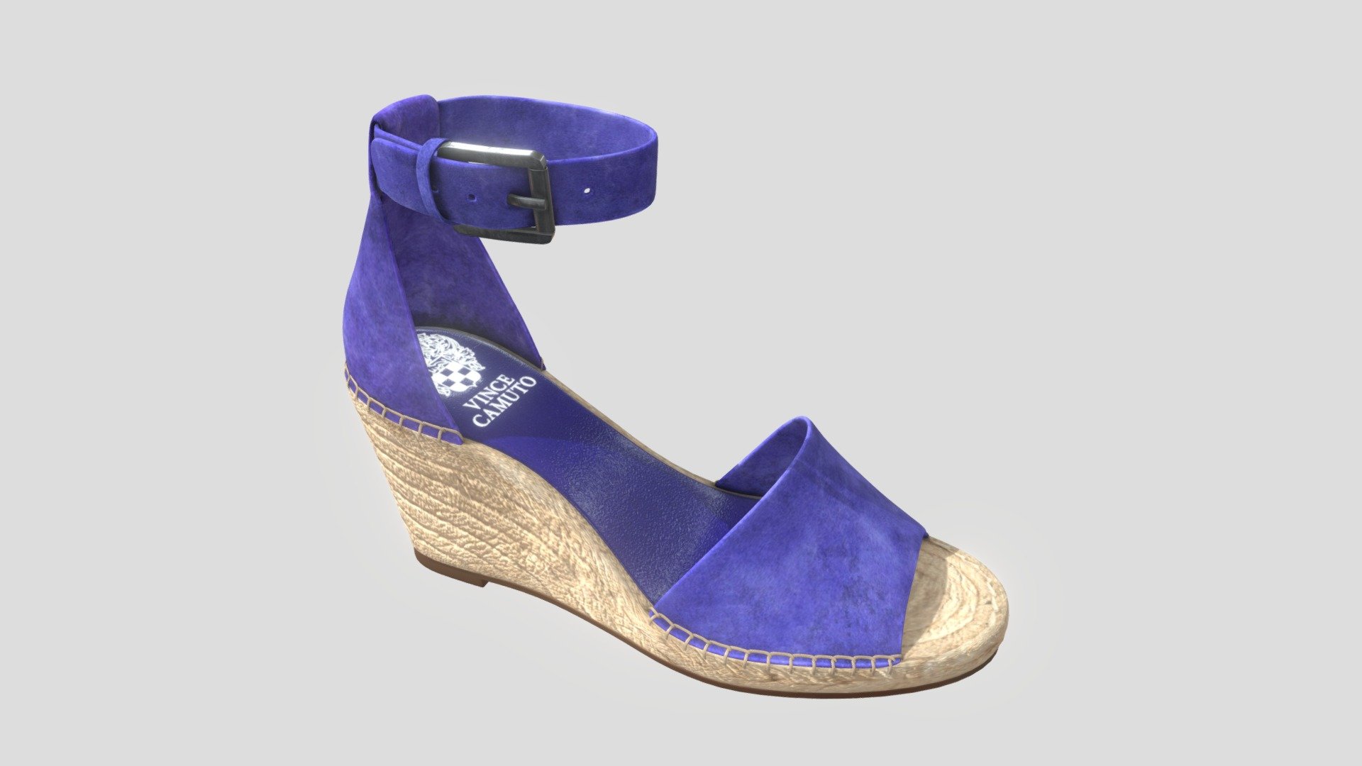 Blue Woman Shoe 3d model