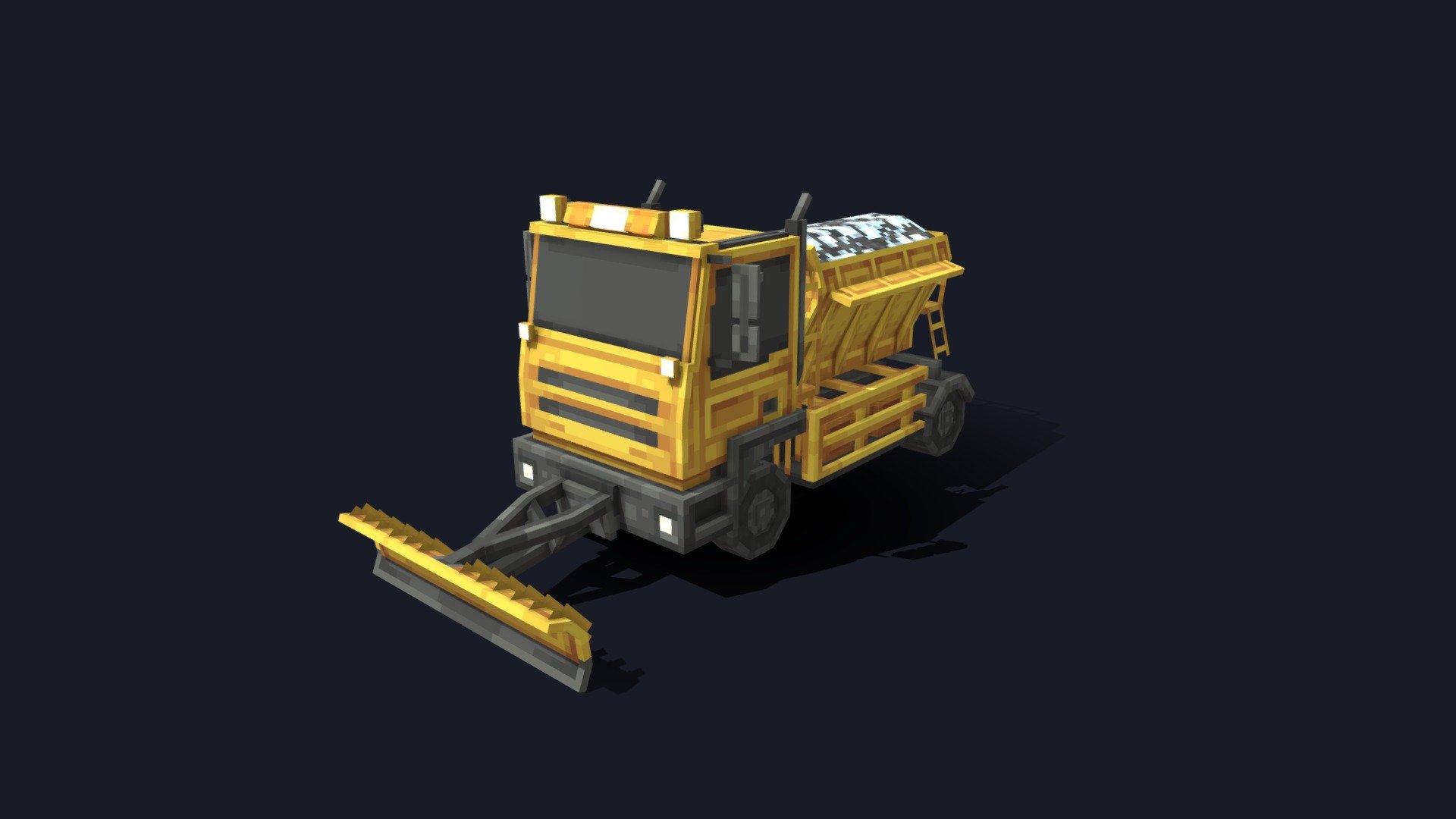 Minecraft Snowplough 3d model