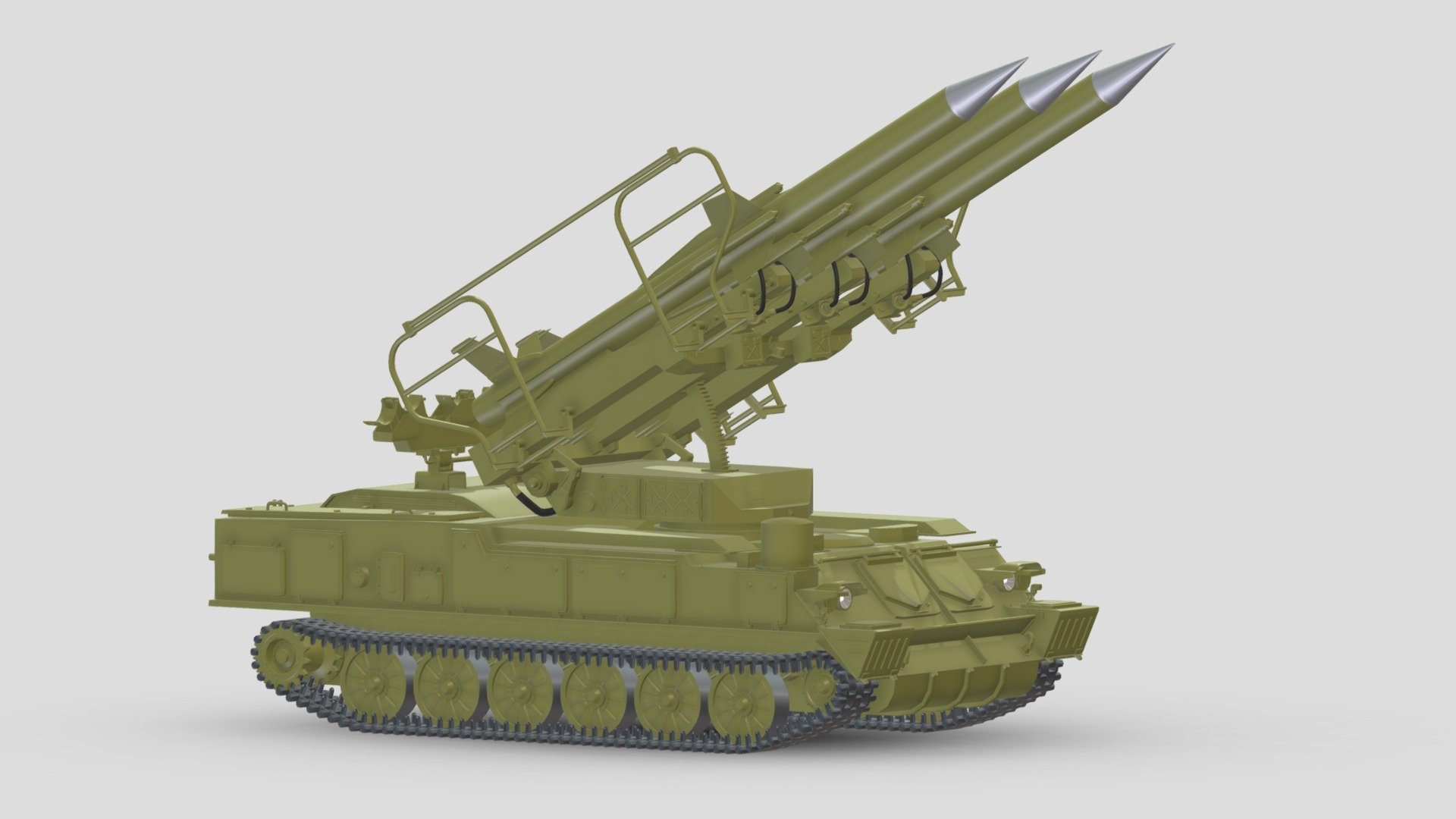 2K12 Kub SA-6 Gainful 3d model