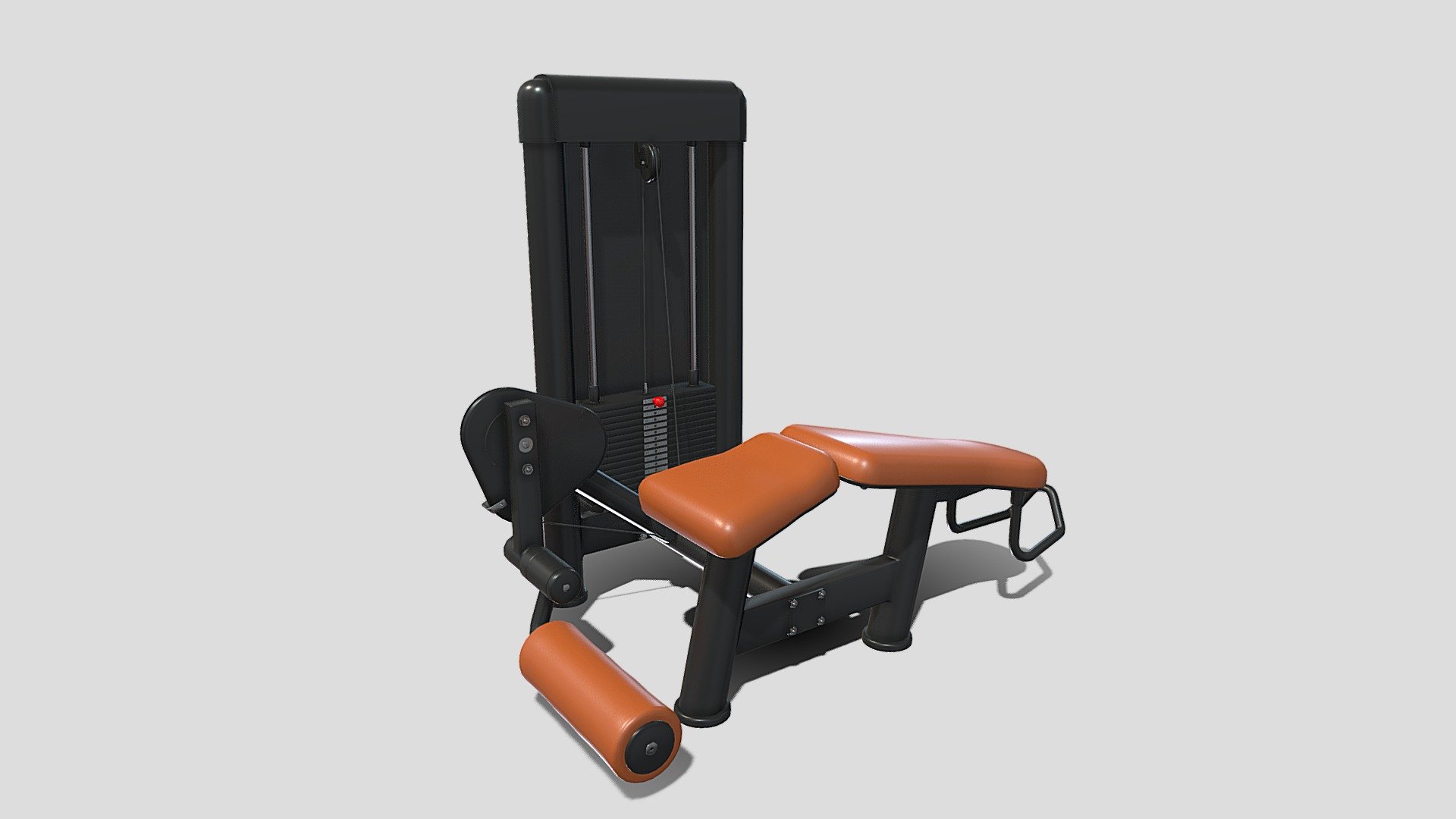 Leg curl machine 3d model