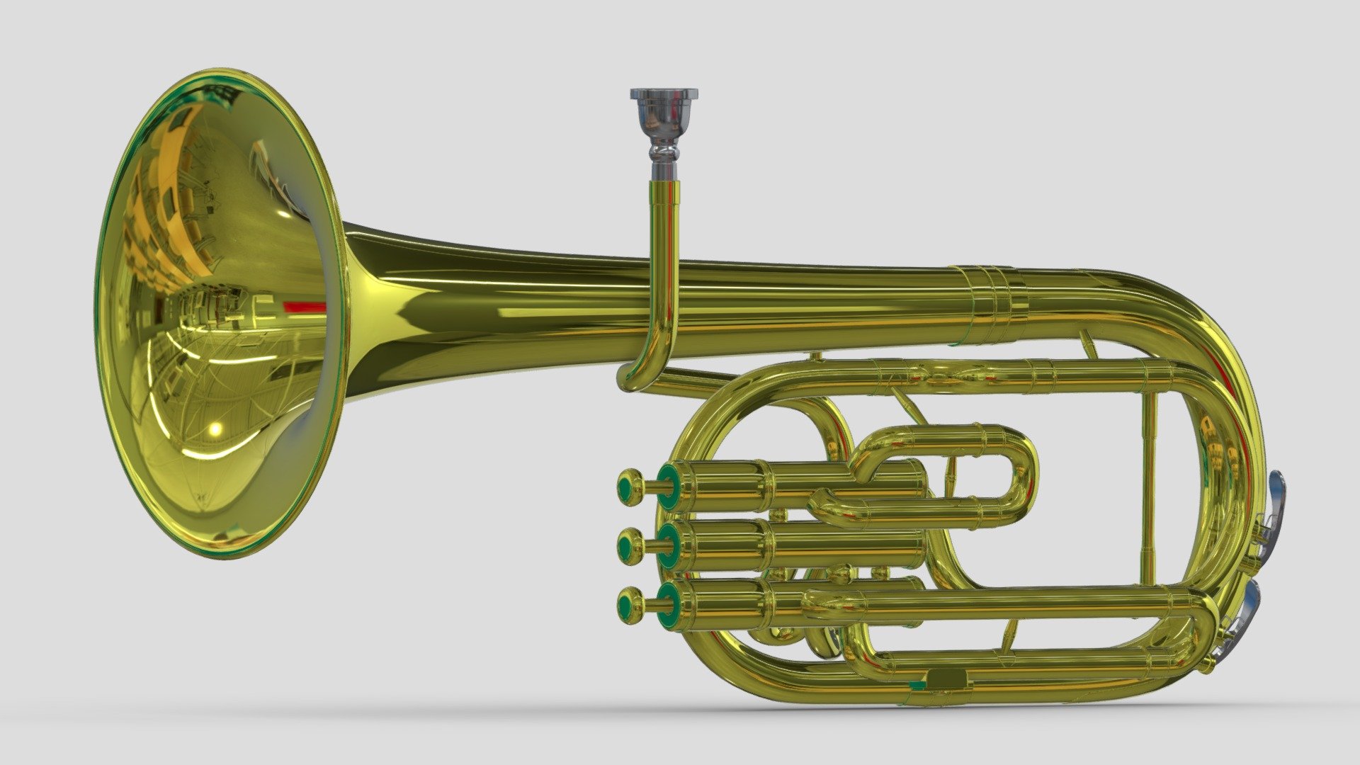 Alto Horn Tenor Horn 3d model