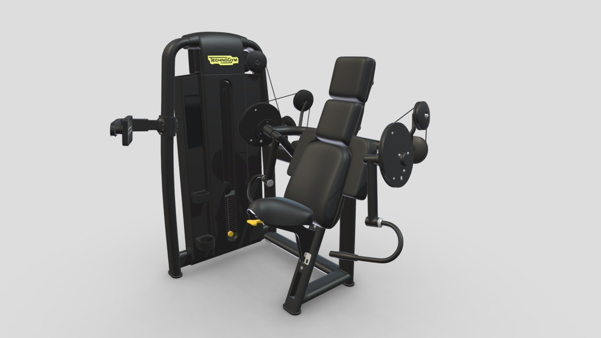 Technogym Selection Arm Curl 3d model