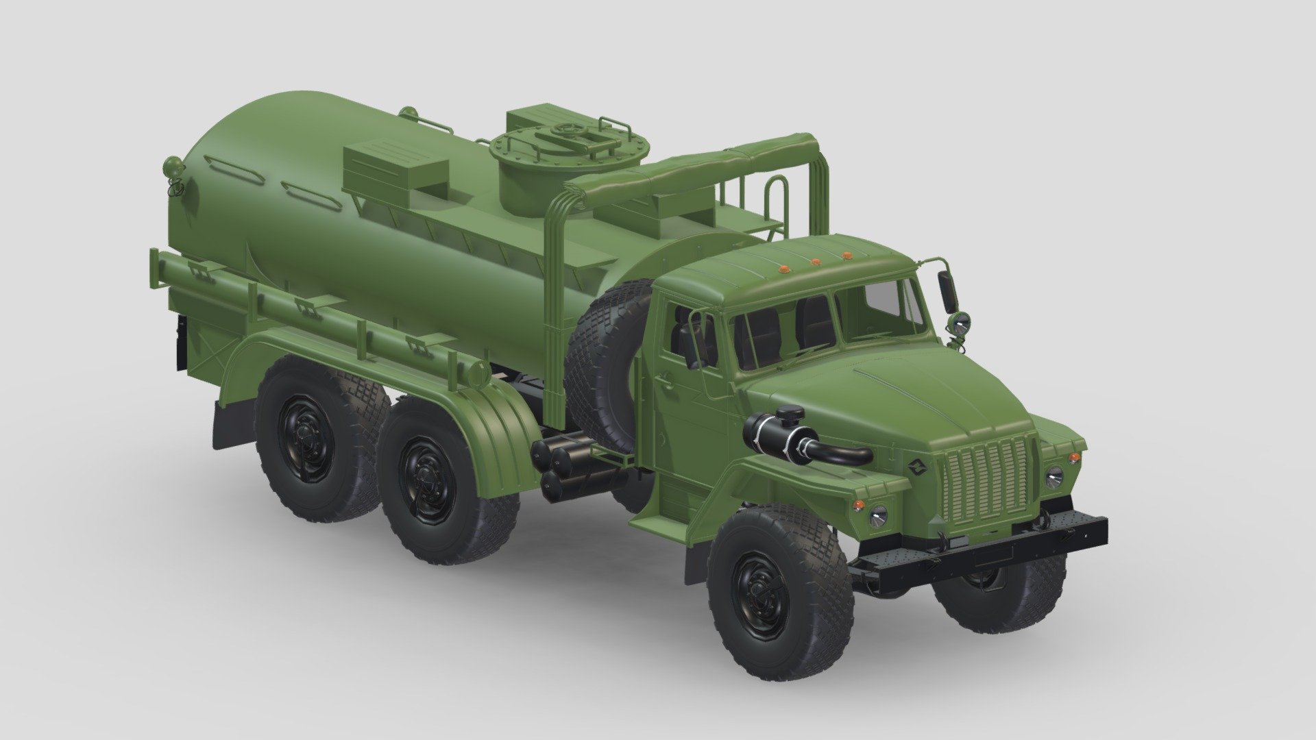 Ural-4320 Tanker 3d model