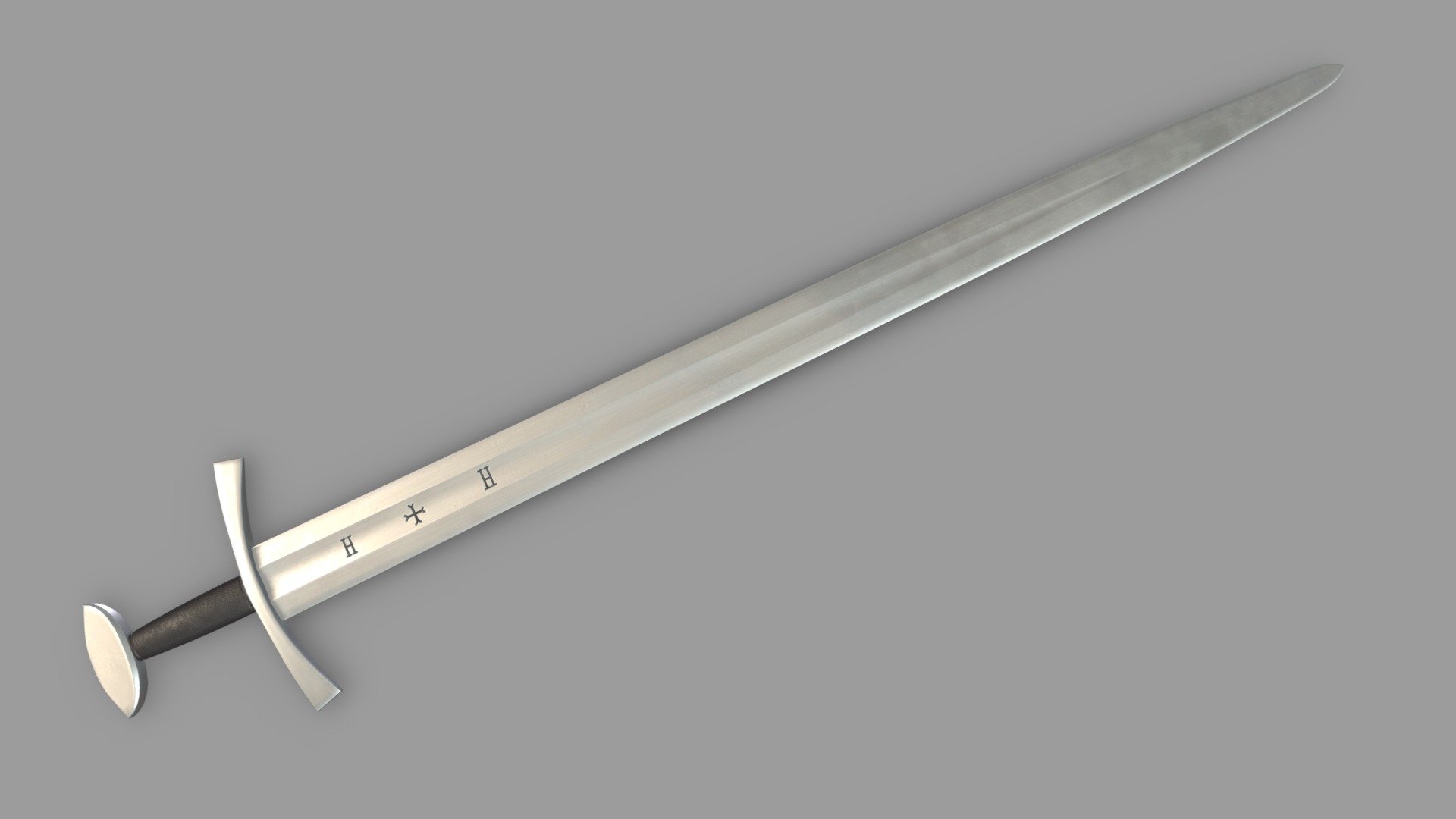 Knightly Sword 3d model