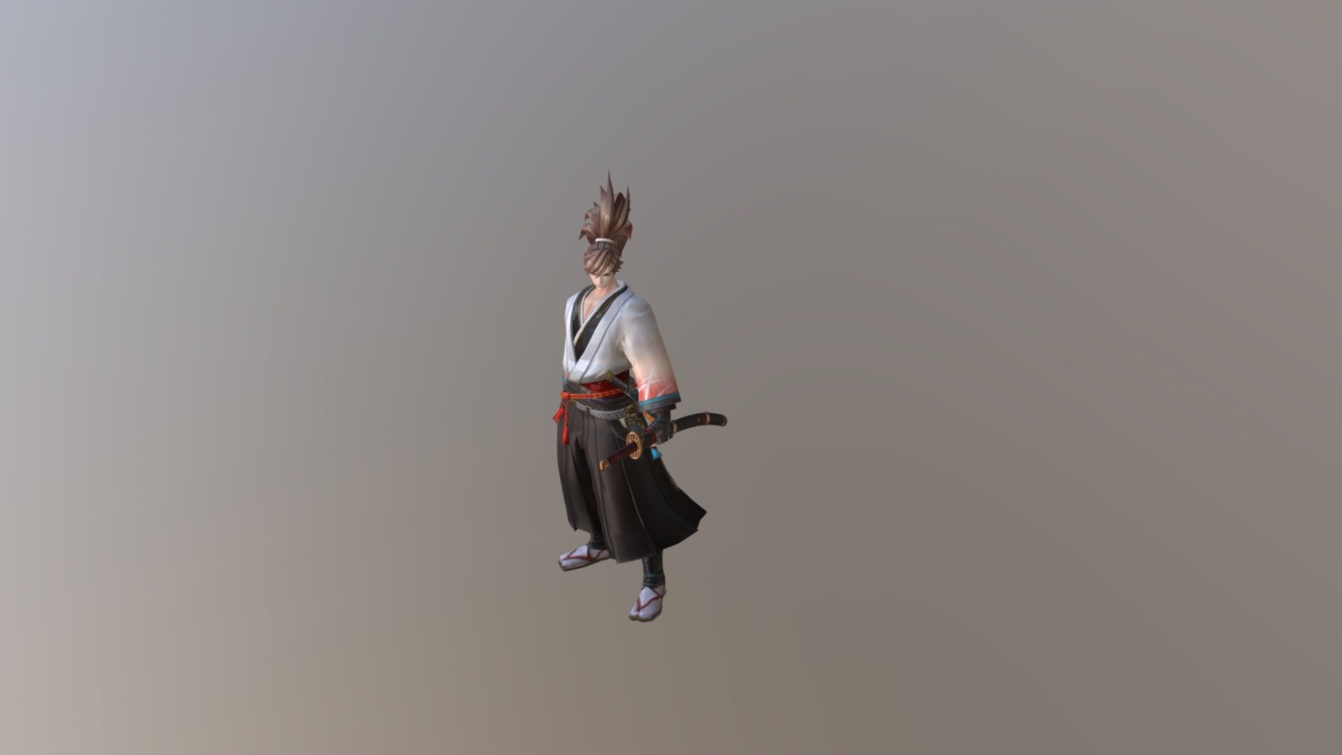 samurai 3d model