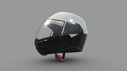 Motorcycle Helmet Low Poly PBR Realistic