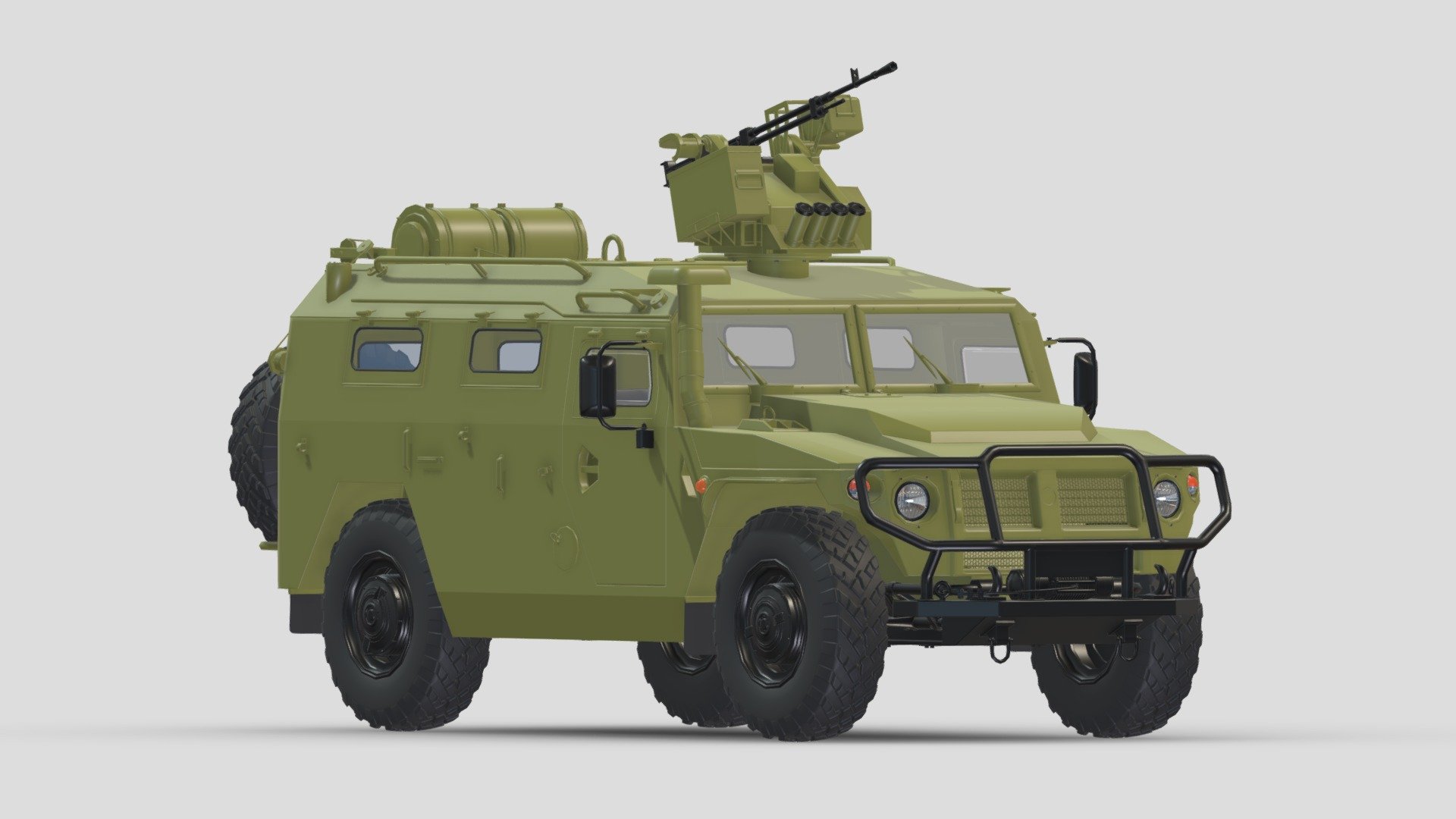 GAZ Tigr Russian Military Vehicle 3d model