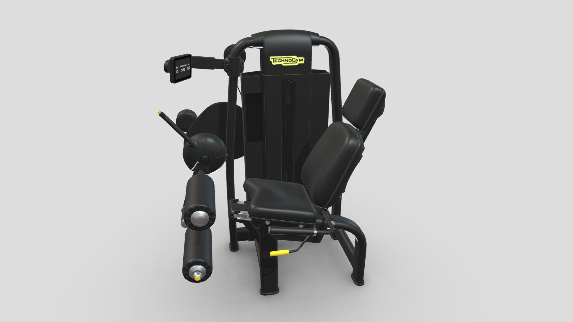 Technogym Selection Leg Curl 3d model