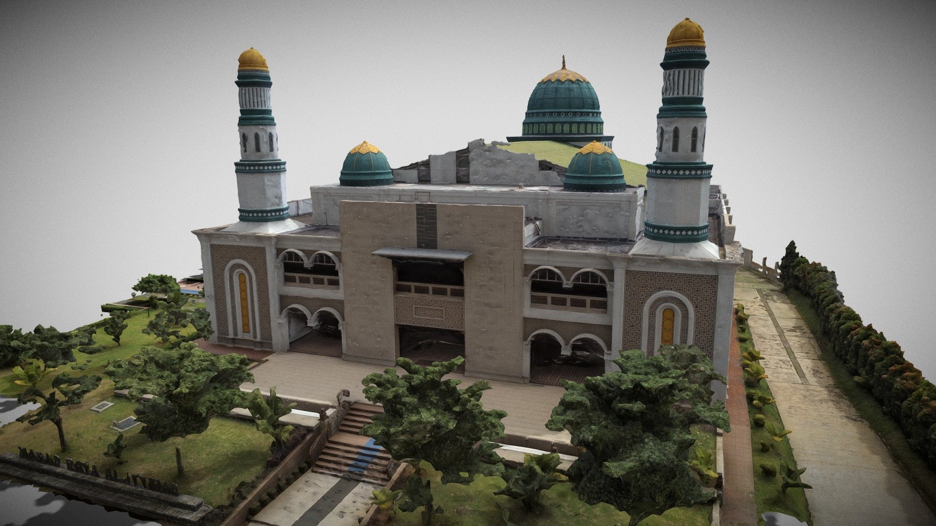 Al Ittihad Mosque 3d model