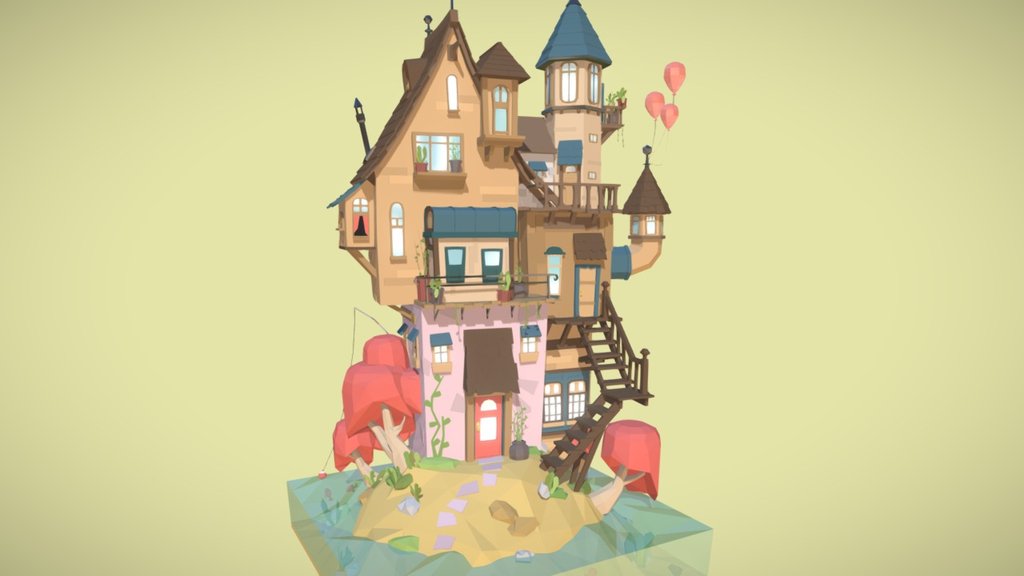 Island Home 3d model